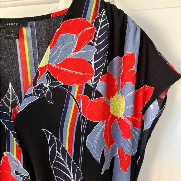 Halogen Black, Red, and Blue Floral Maxi Dress - Picture 4 of 4